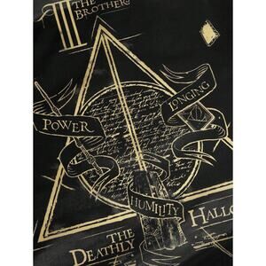 Harry Potter Black & Gold Death Eaters Reusable Travel Tote Bag